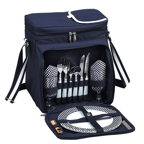 Equipped Picnic Cooler for Two