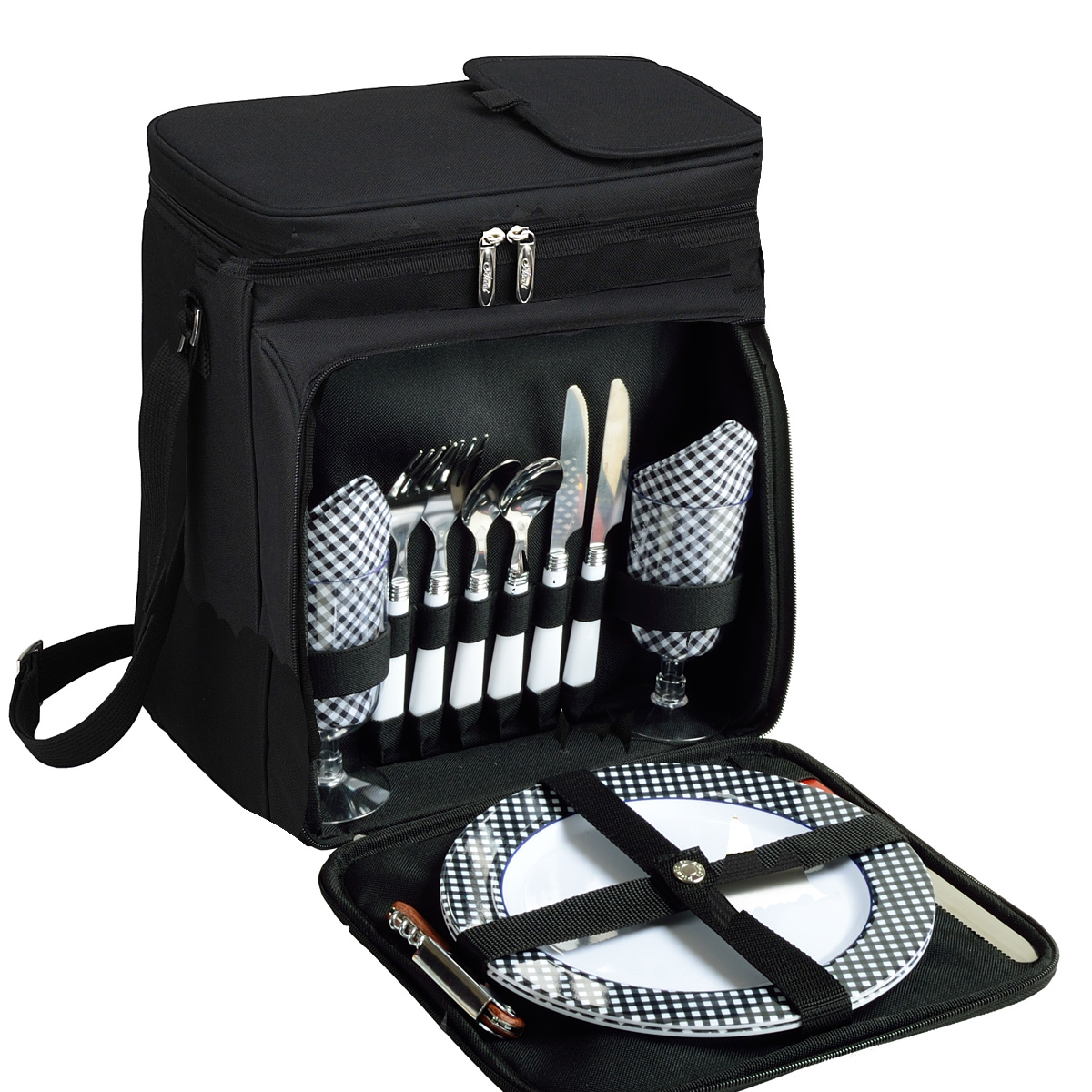Equipped Picnic Cooler for Two