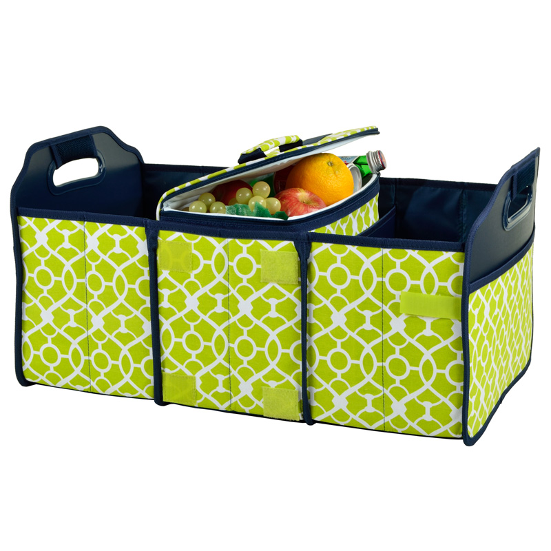 Collapsible Trunk Organizer with 21 Can Cooler