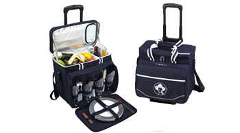 Deluxe Picnic Cooler for Four on Wheels