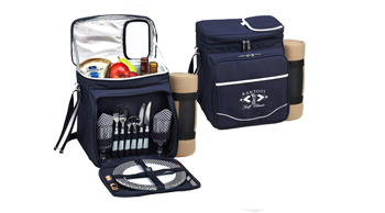 Picnic Cooler for Two with Blanket