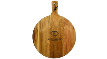 12" Diameter Round Acacia Serving Board