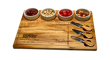 8 Piece Large Acacia Cheese Board Set